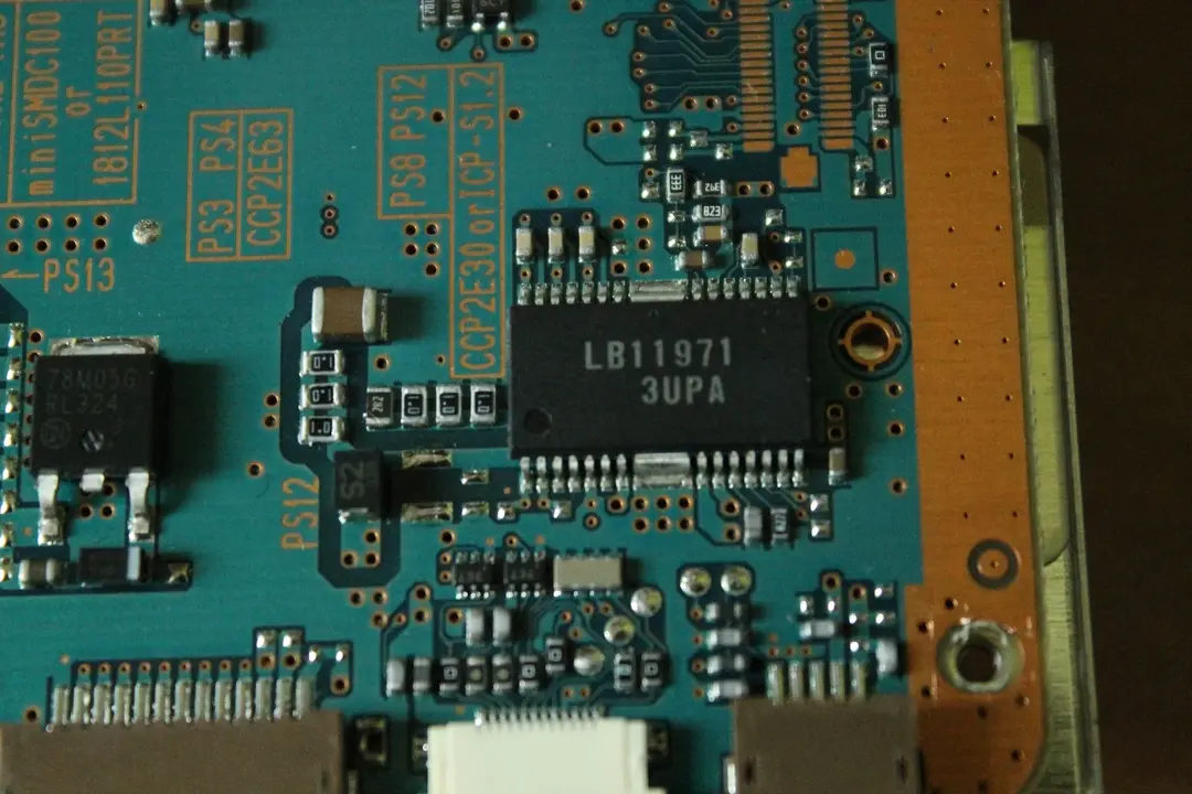 A picture of a black chip.