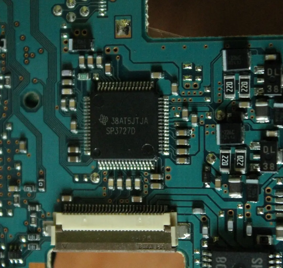 A picture of a black chip.